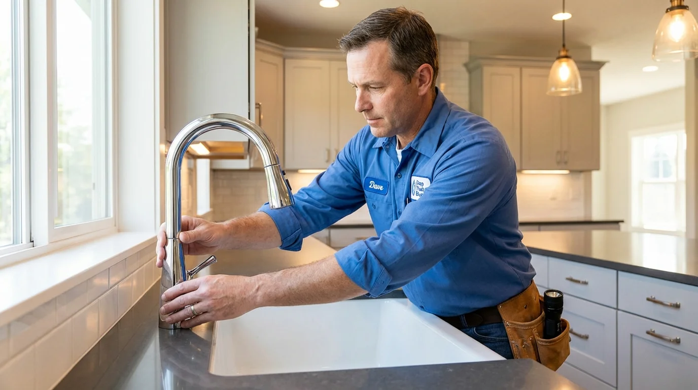 Kitchen faucet installation by Johns Plumbing LLC in Sunland Park