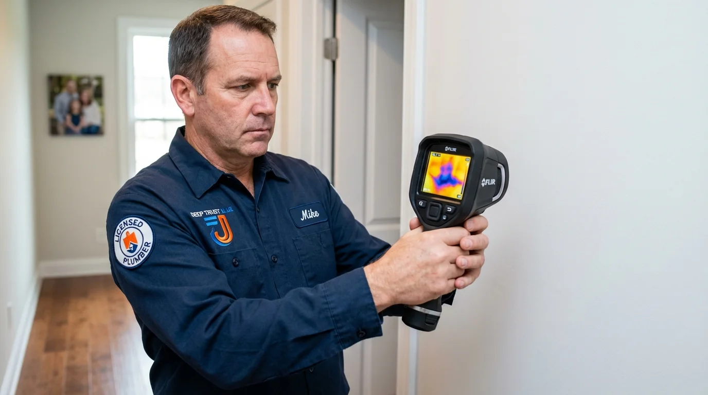 Thermal imaging leak detection by Johns Plumbing LLC in Sunland Park